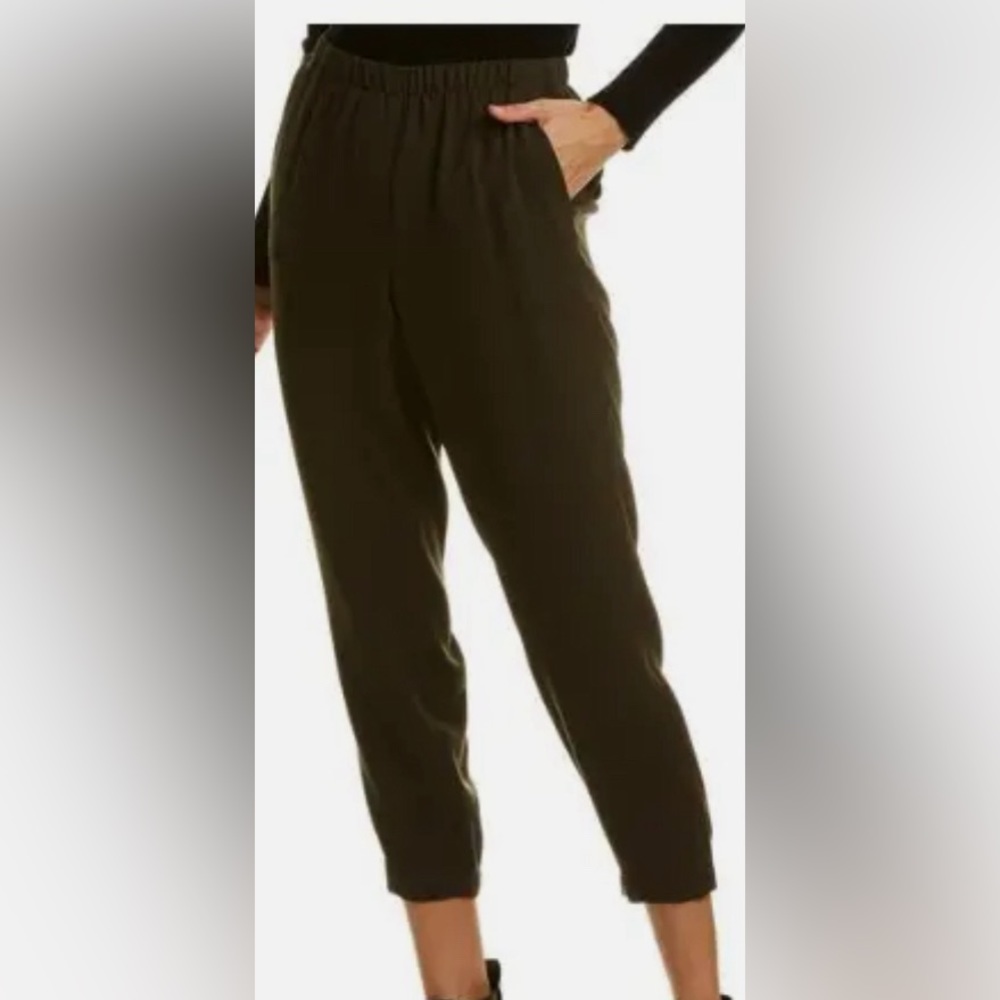 Vince Women's‎ Pull-On Cropped Black Pants- Size M